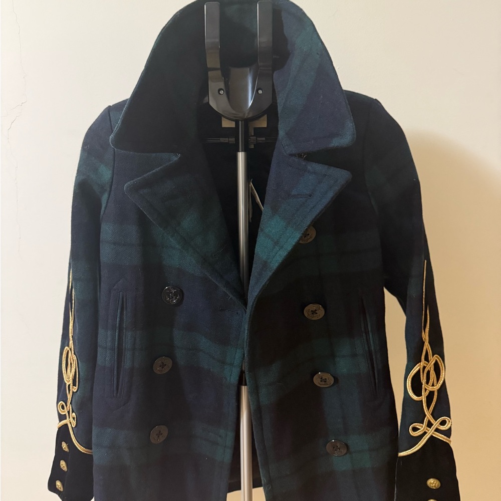 Denim & Supply Ralph Lauren Plaid Blazer - Navy and Green